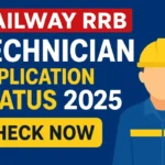 Railway RRB Technician Application Status 2025