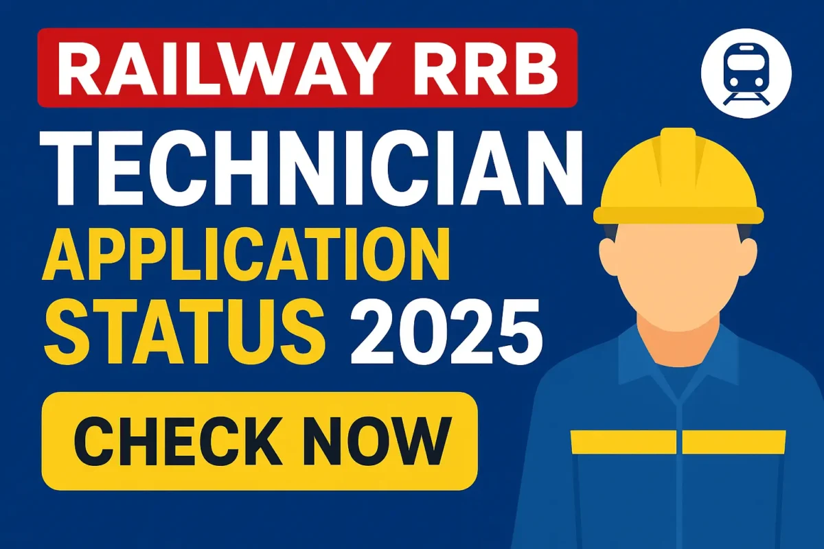 Railway RRB Technician Application Status 2025